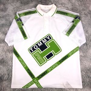 Vintage Tommy Hilfiger Sports Bootleg Polo Shirt